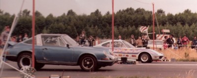 Mathias Seidler mit dem Porsche in den Staging Lights gegen Toni Morris